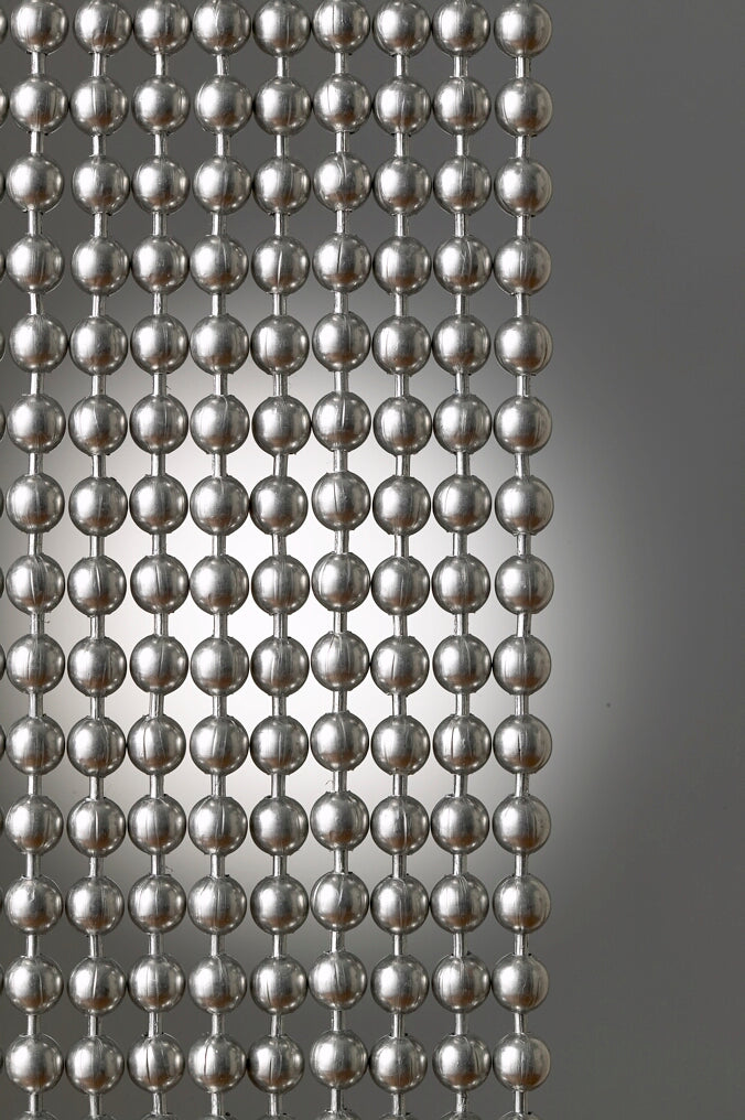 Aluminum Round metal ball chain hanging vertically