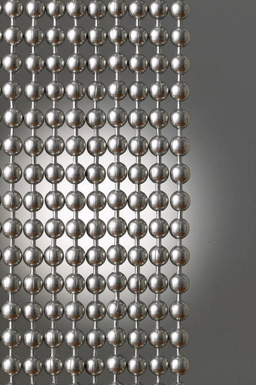 Aluminum Round metal ball chain hanging vertically