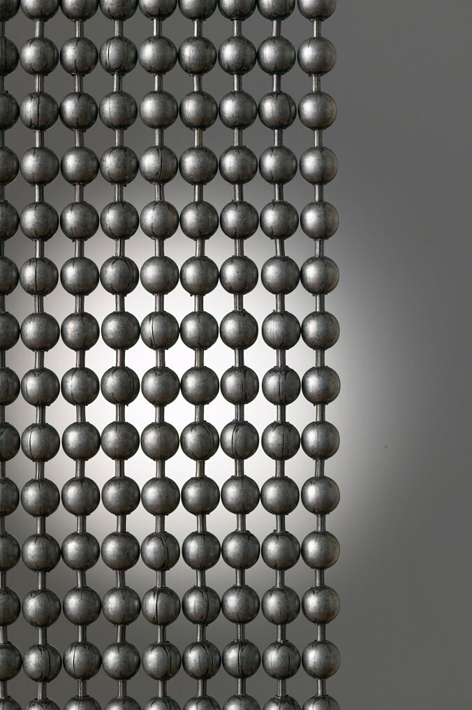 Dungeon Round metal ball chain hanging vertically