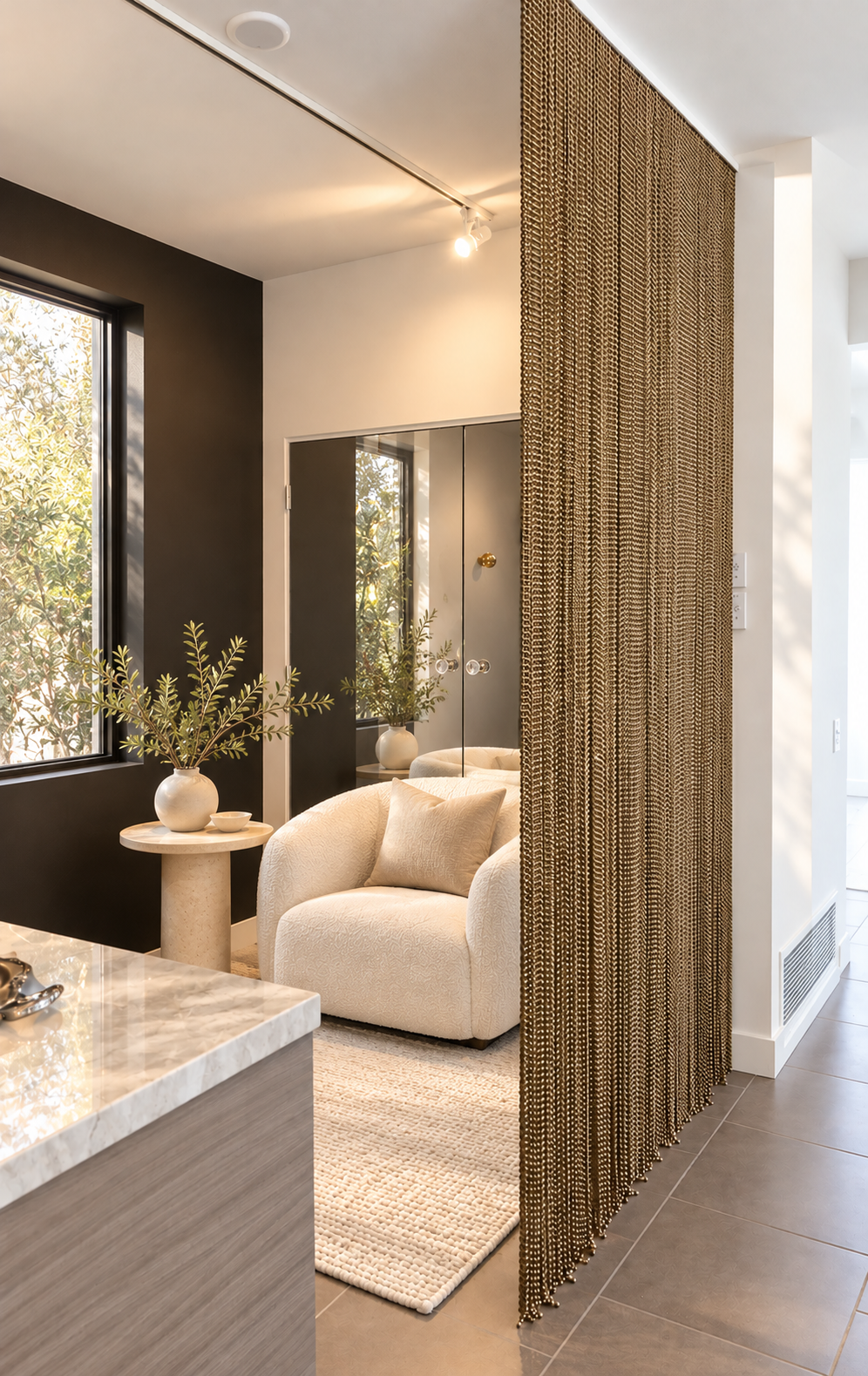 Metal Chain Room Divider / Partition – Round Style